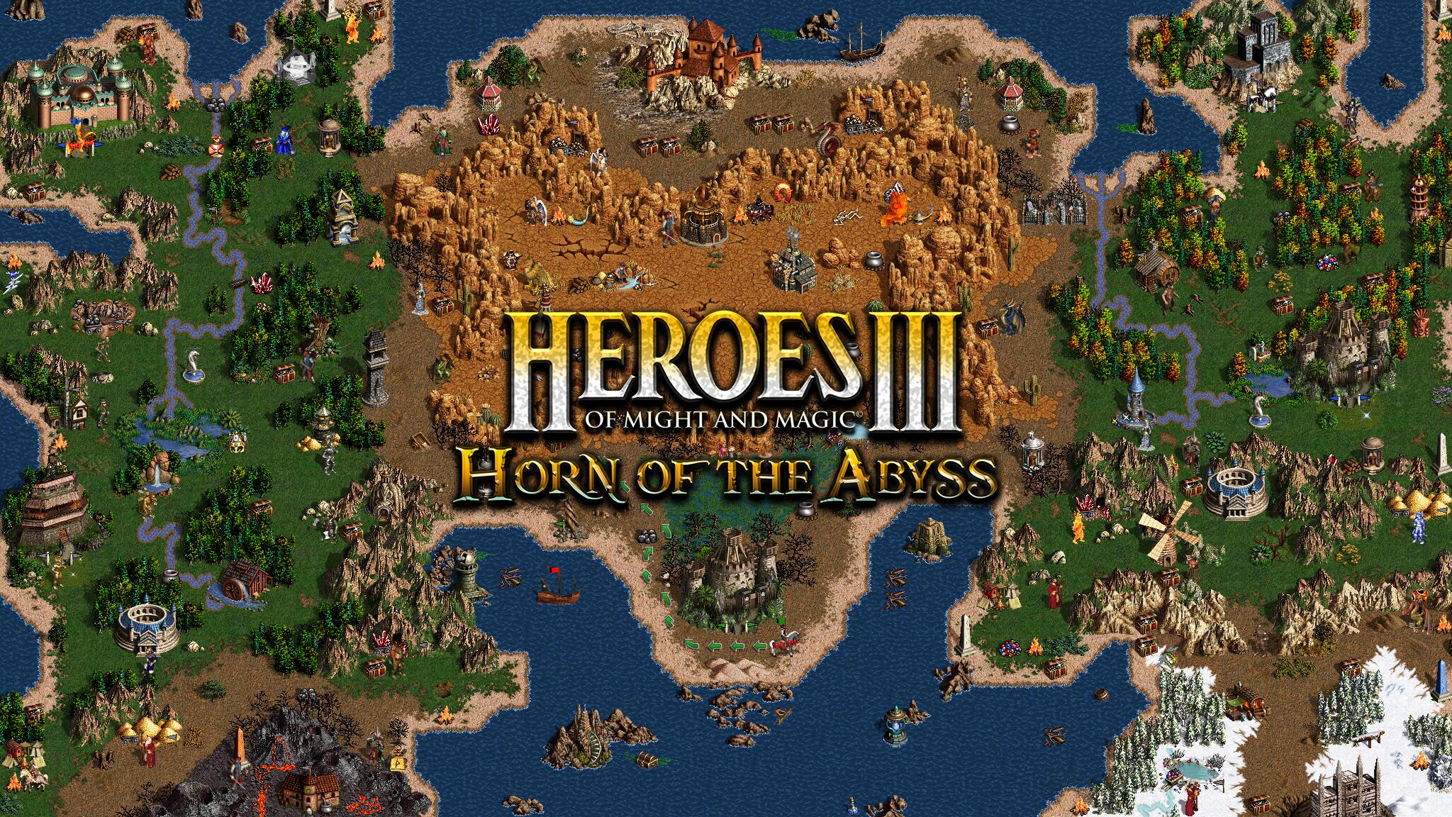 Discovery splash banner for Horn of the Abyss Discord server