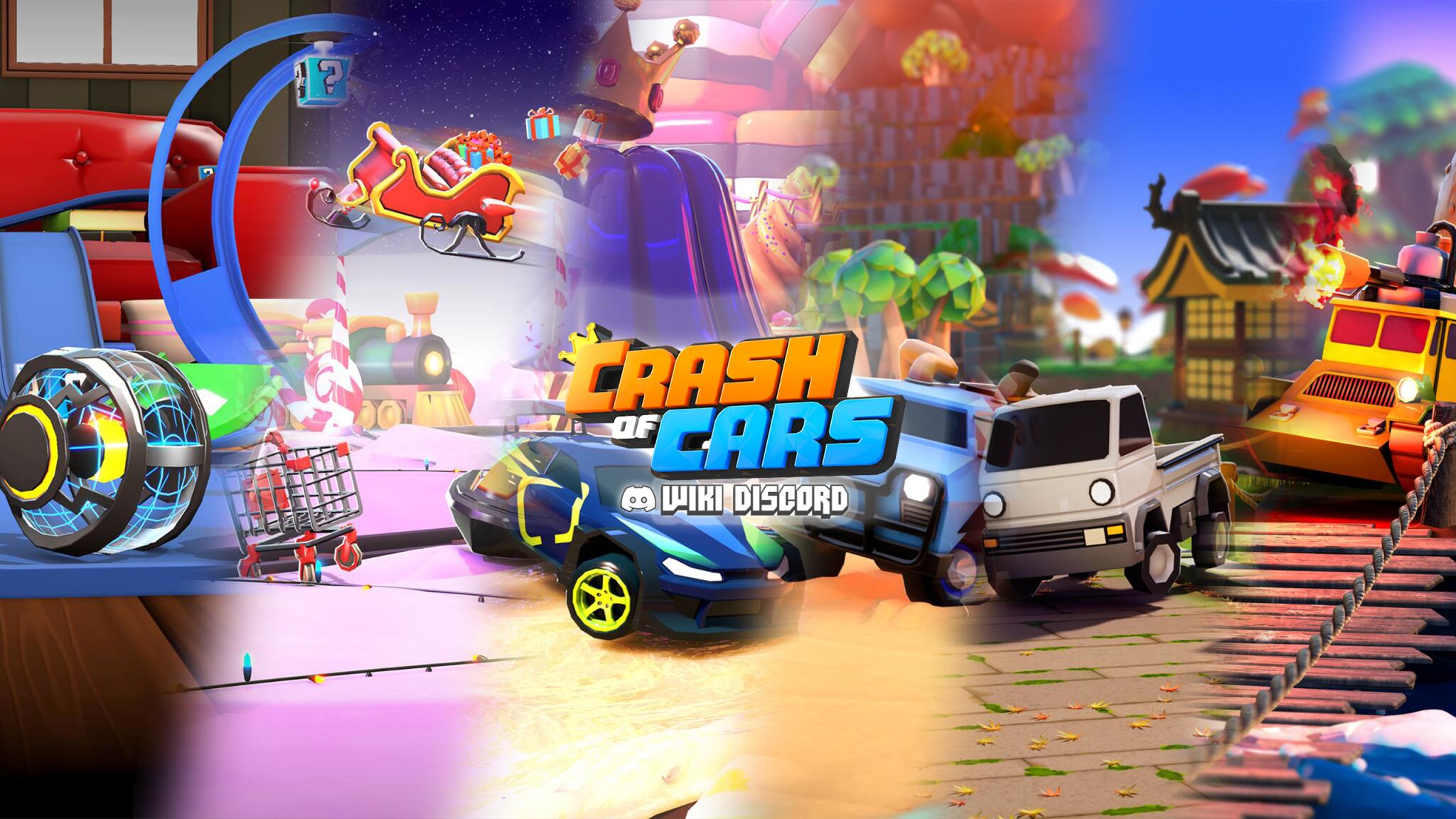 Discovery splash banner for Crash of Cars Network Discord server