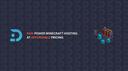 Discovery splash banner for DedicatedMC.io | Raw Power Hosting! Discord server