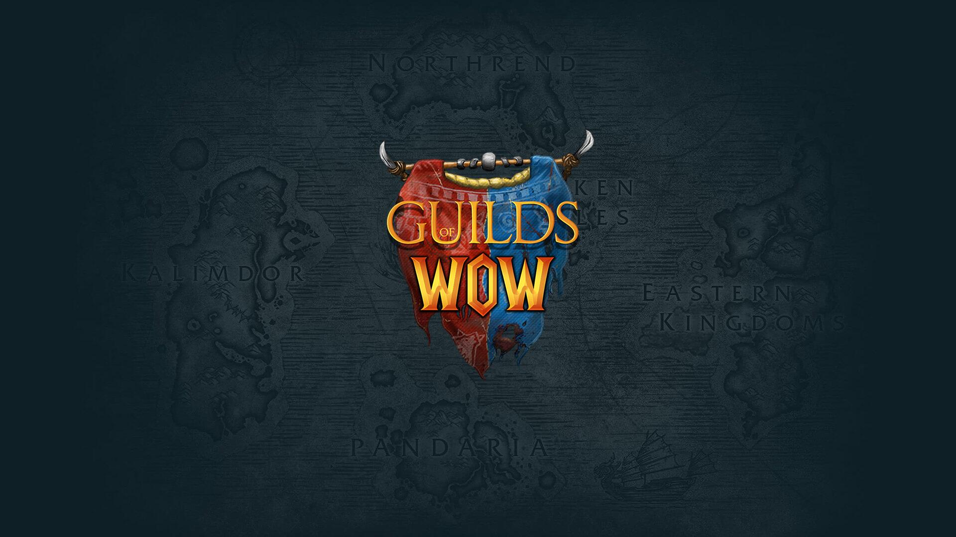 Discovery splash banner for Guilds of WoW Discord server