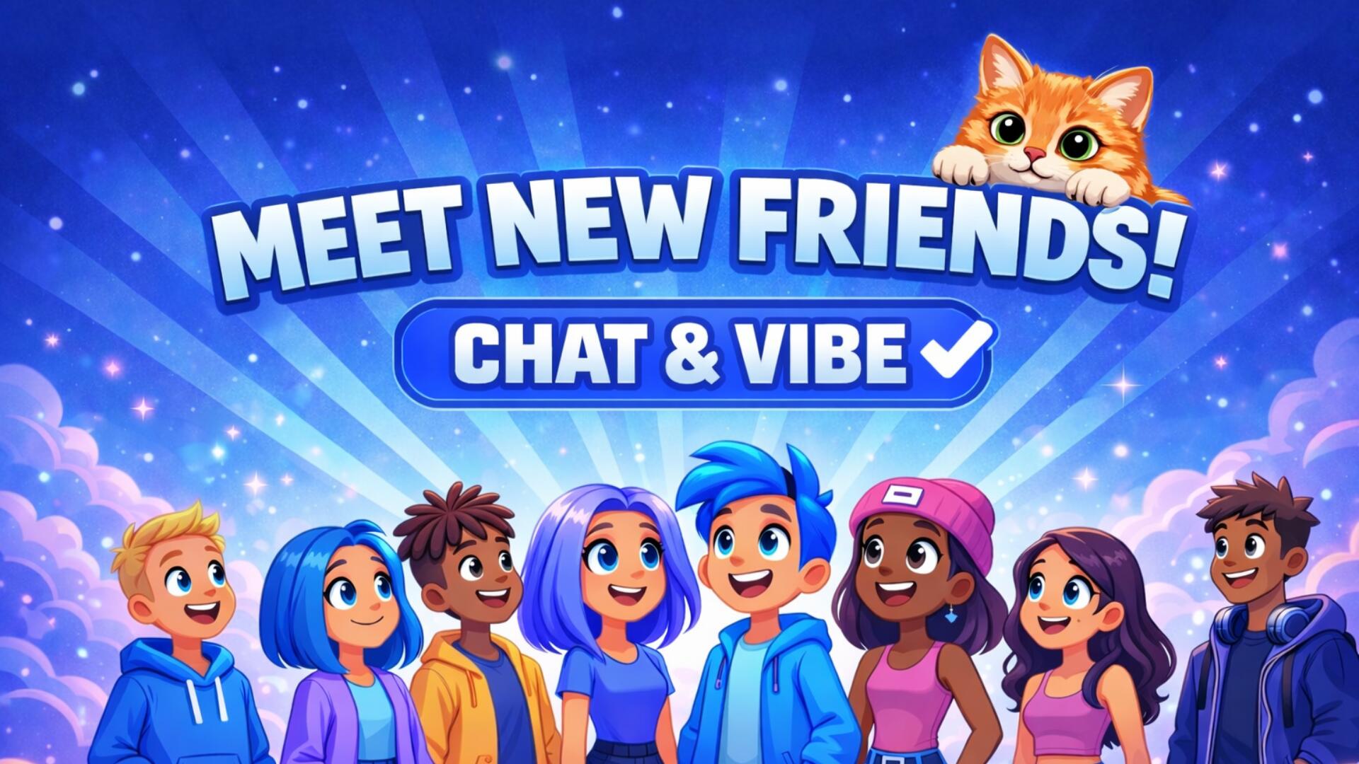 Discovery splash banner for Friendscord | Make Friends • Hangout Server • Chill • Ask2DM • Cat • Voice Chat • Teens Discord server