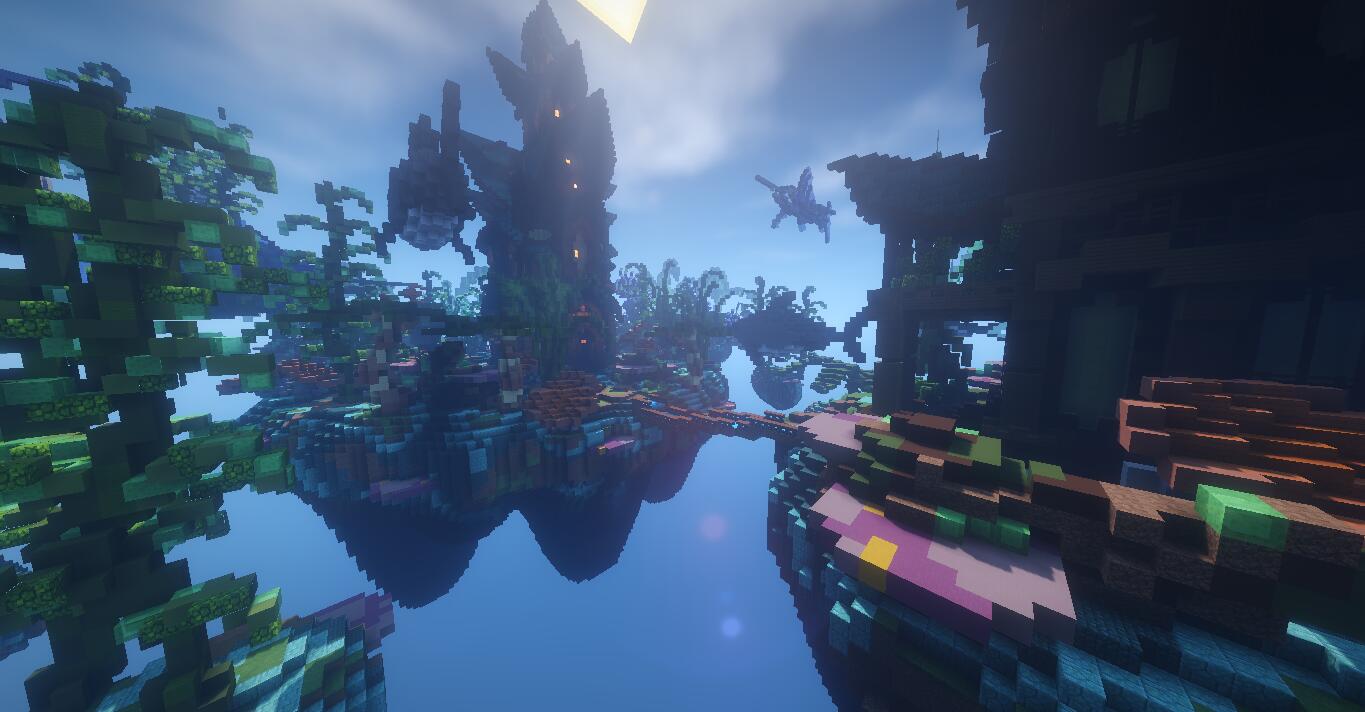 Discovery splash banner for HydraCraft Network Discord server
