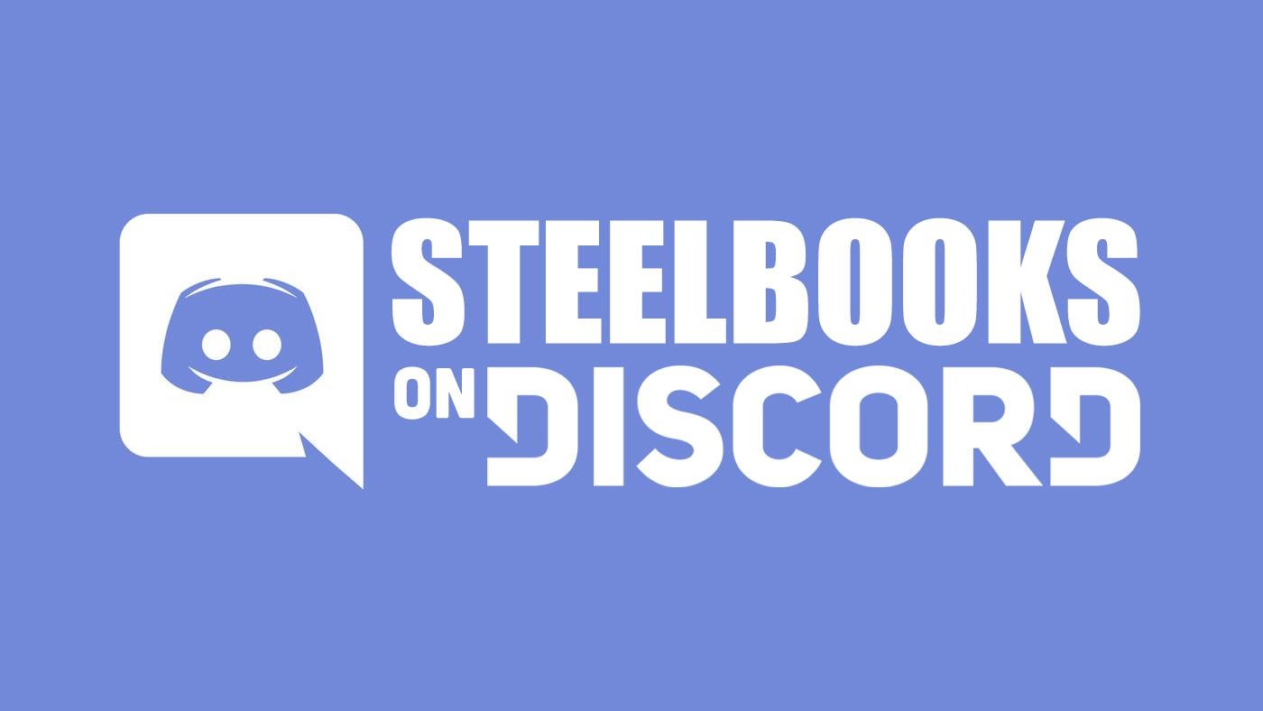 Discovery splash banner for Steelbooks Discord server
