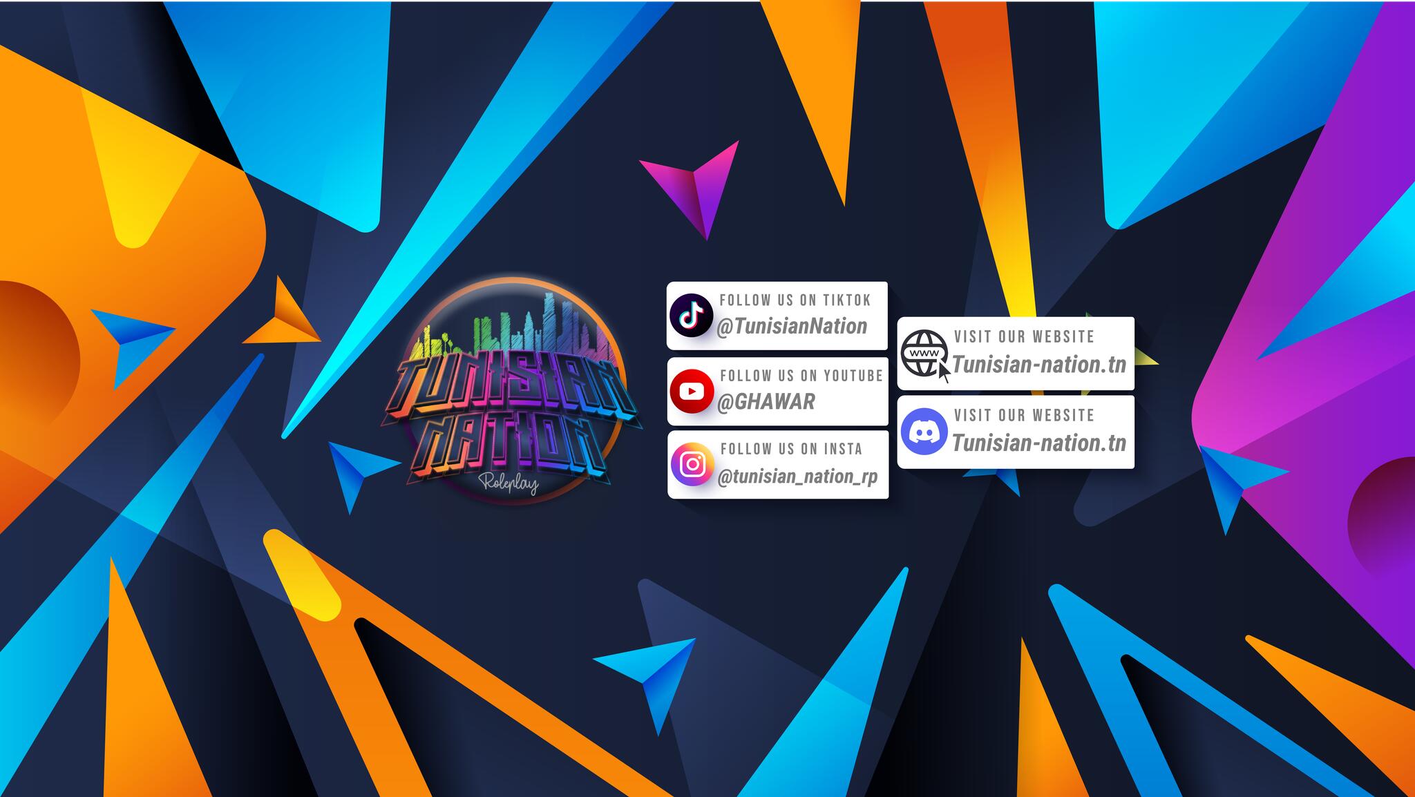 Discovery splash banner for Tunisian Nation Roleplay Discord server
