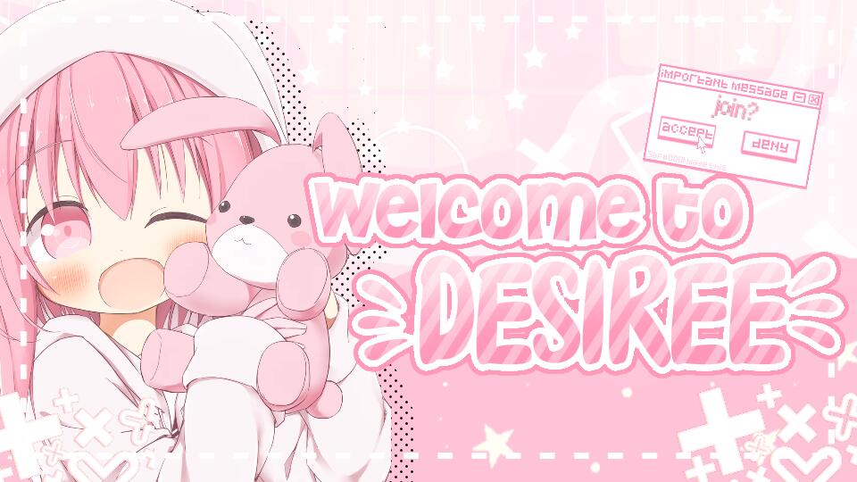Discovery splash banner for 💗❀ • Darling Desireè Discord server