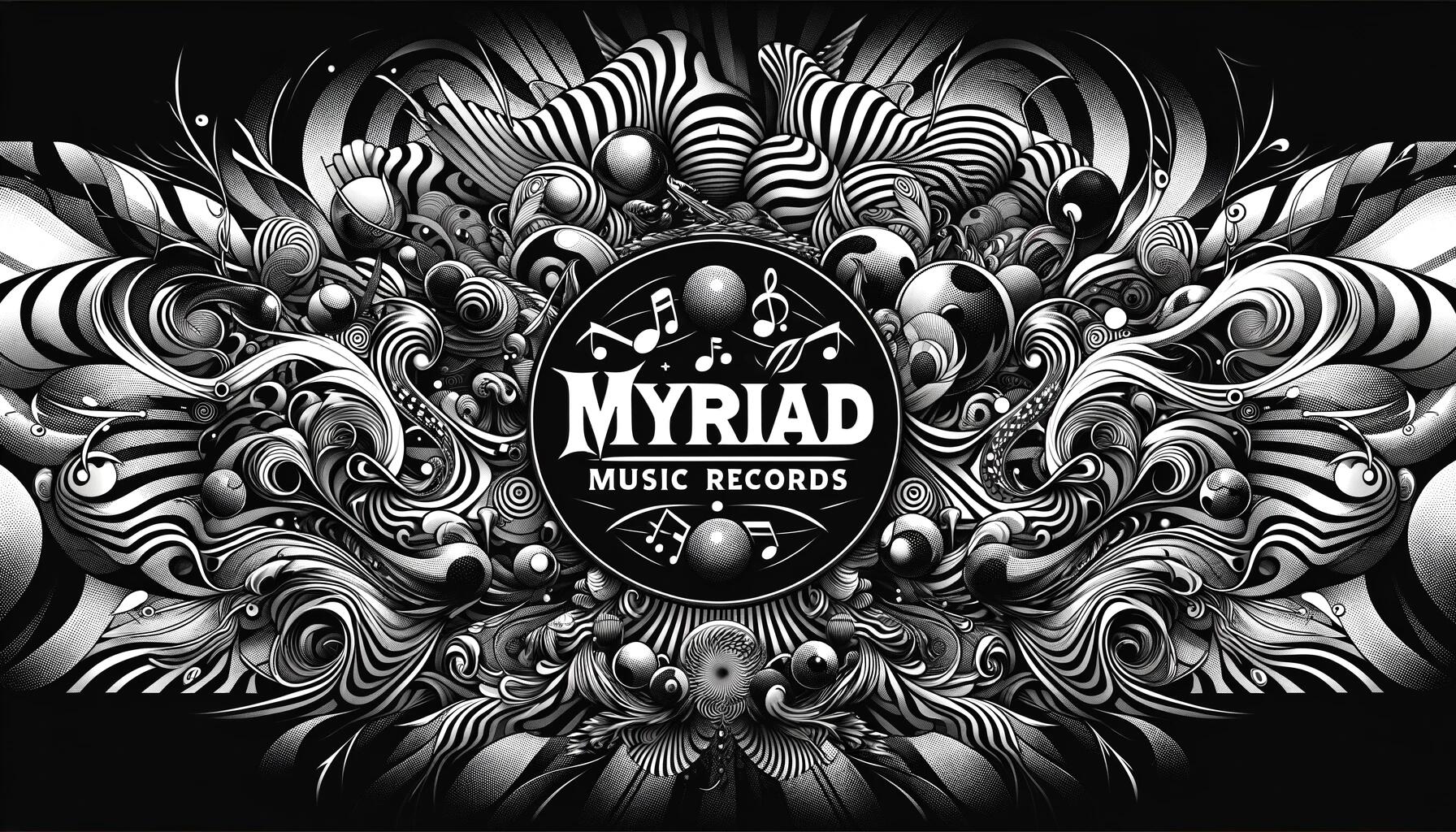 Discovery splash banner for Myriad Music Records Discord server