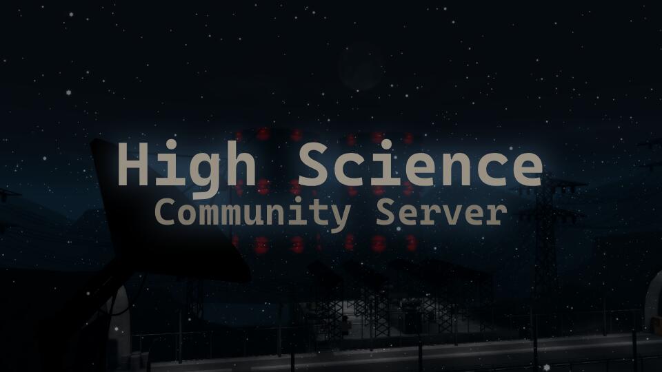 Discovery splash banner for High Science Discord server