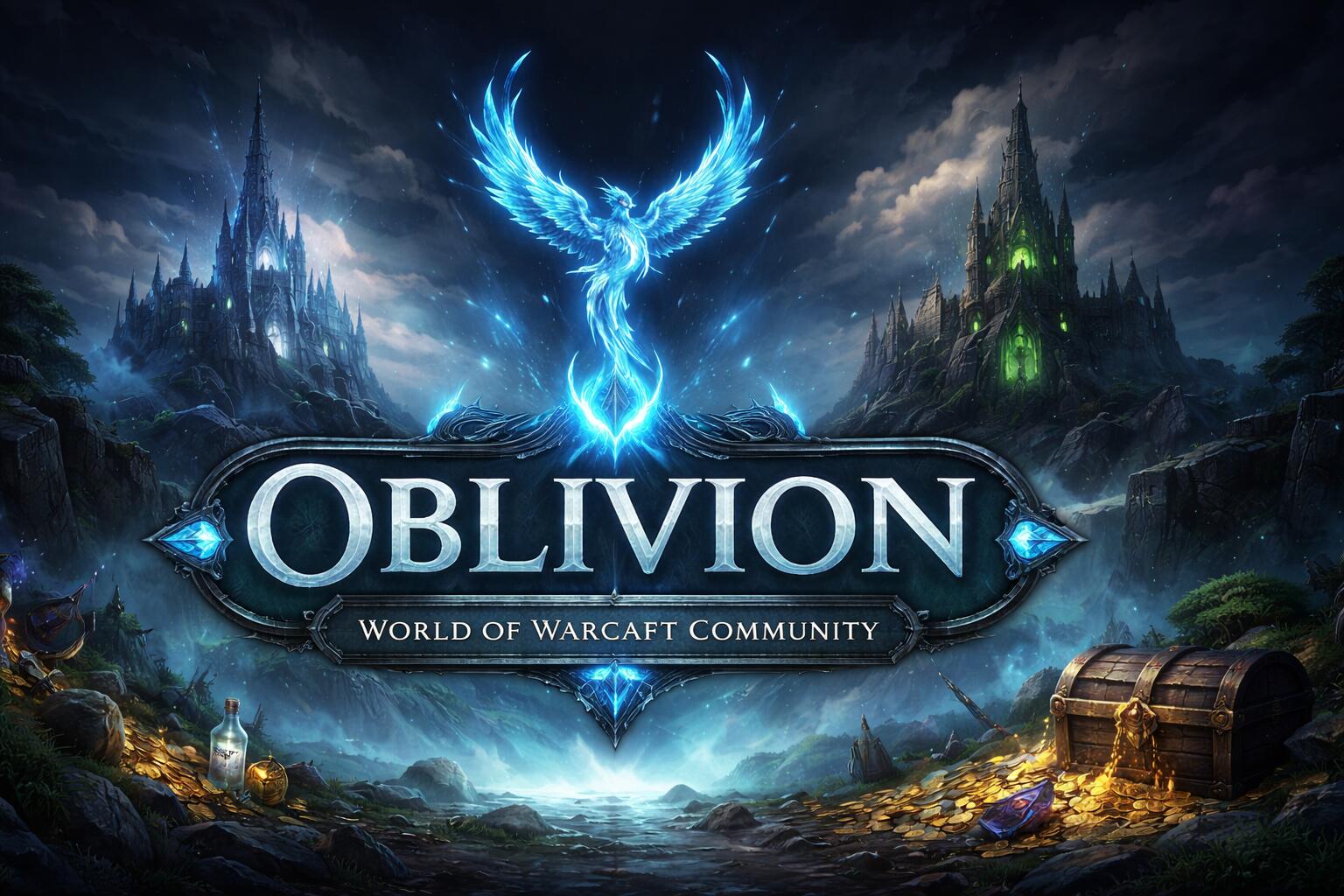 Discovery splash banner for Oblivion Discord server