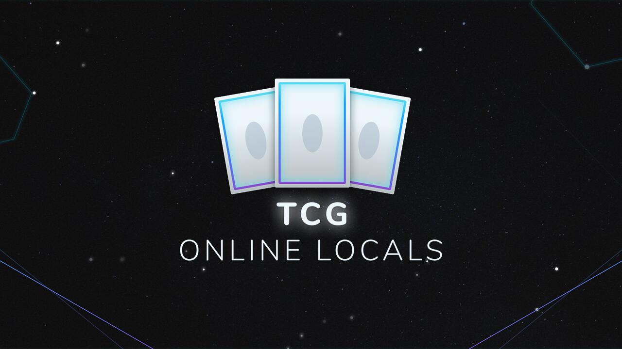 Discovery splash banner for TCG Online Locals Discord server