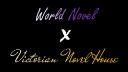 Discovery splash banner for World Novel x Victorian Novel House Discord server