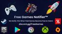 Discovery splash banner for Free Games Notifier™ Discord server