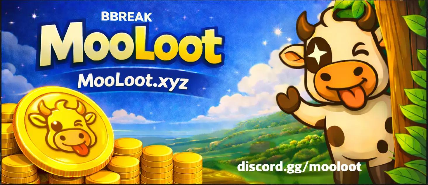 Discovery splash banner for BBREAK | MooLoot Discord server