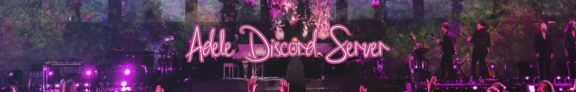 Discovery splash banner for Adele Discord server