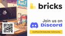 Discovery splash banner for Unofficial Bricks Builder Community Discord server