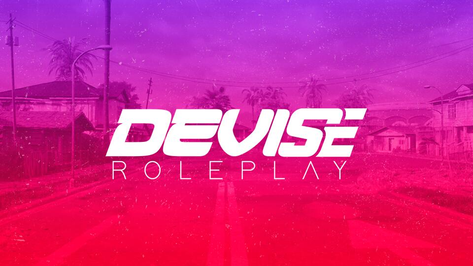 Discovery splash banner for Devise Roleplay Discord server