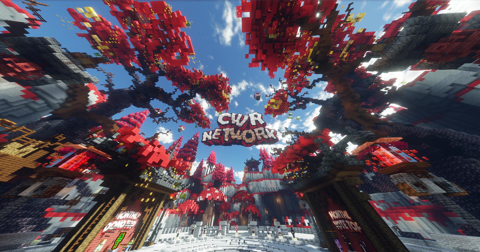 Discovery splash banner for CWR Minecraft Network Discord server