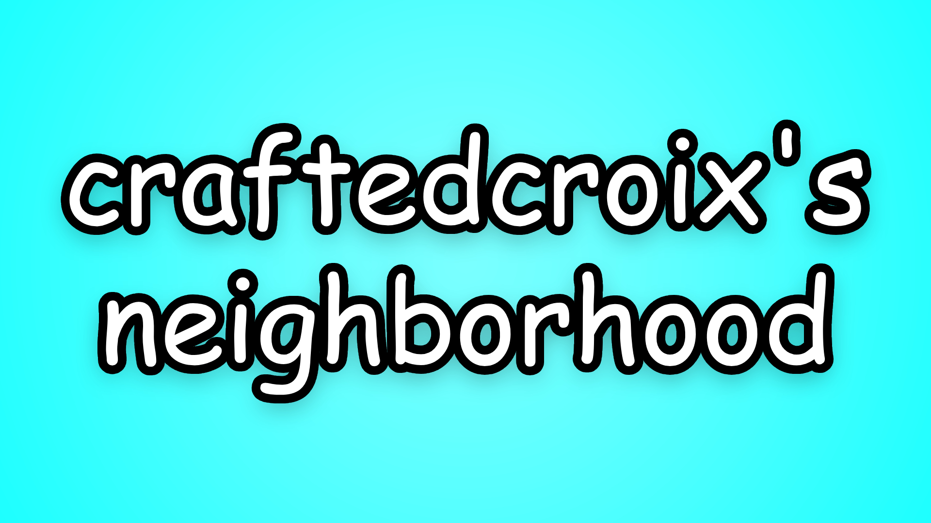 Discovery splash banner for CraftedCroix’s Neighborhood Discord server