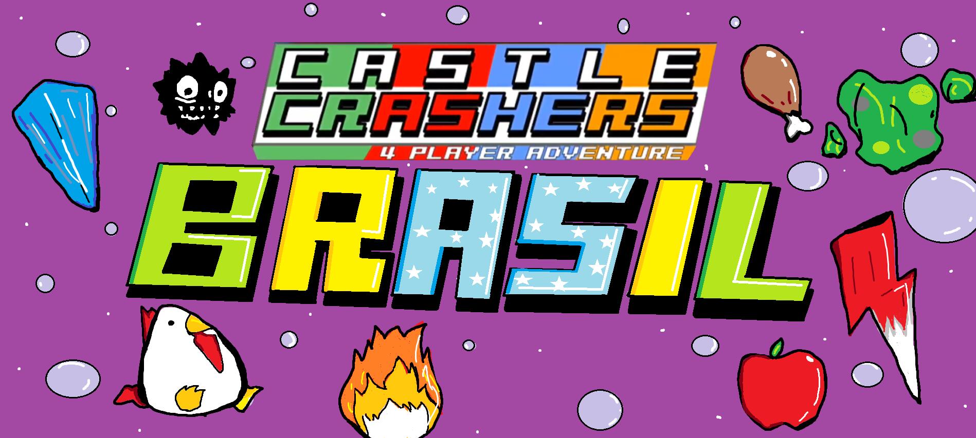 Discovery splash banner for Castle Crashers Brasil Discord server