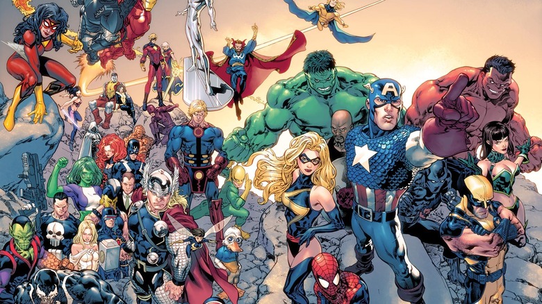 Discovery splash banner for Marvel: Excelsior! Roleplay Discord server